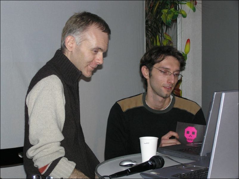 Franz Ablinger and Chris Veigl preparing ACRA 2004
